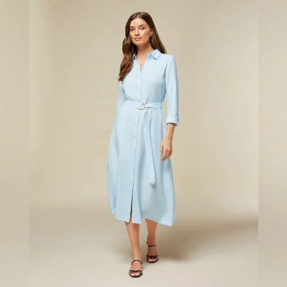 Rachel Parcell | Dresses | Rachel Parcell Belted Shirt Midi Dress | Poshmark